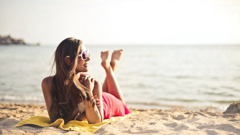 kobieta na plaży