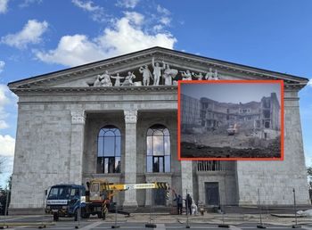 Rosjanie zabili tam 300 osób. Okupanci odbudowali mariupolski teatr