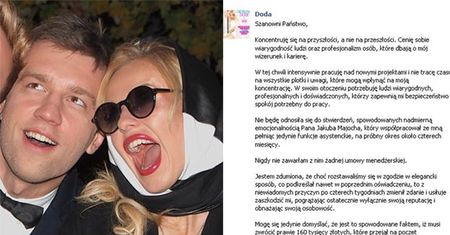 Doda atakuje menedżera: "MUSI ZWRÓCIĆ MI 160 TYSIĘCY!"