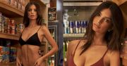 Półnaga Emily Ratajkowski urządziła sobie sesję w sklepie spożywczym