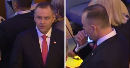 Zwracające uwagę zachowanie Nawrockiego w ONZ