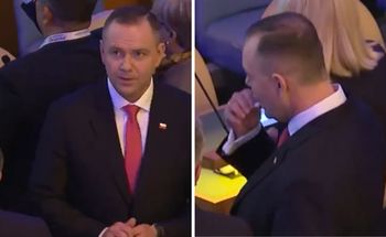 Dziwne zachowanie Karola Nawrockiego. Nagrały go kamery