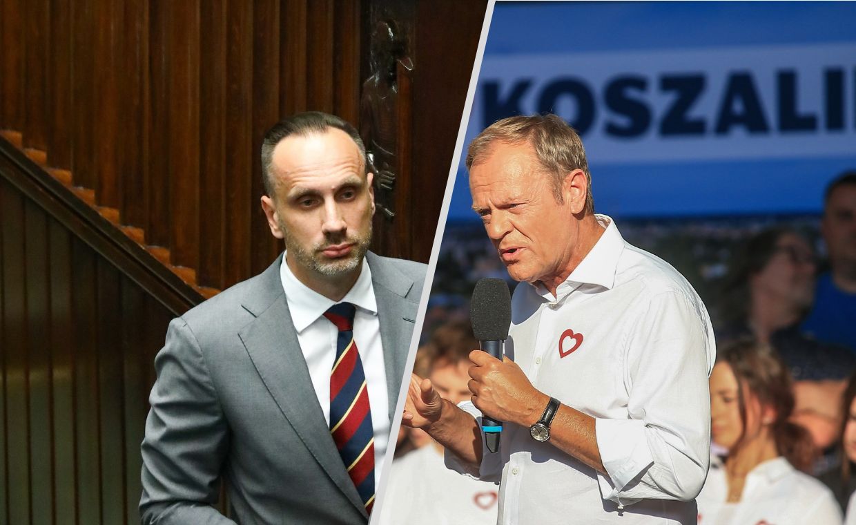 Janusz Kowalski i Donald Tusk