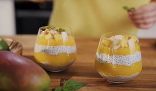 Smacznego! Deser chia z sosem mango