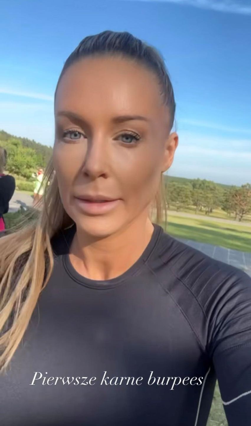 Małgorzata Rozenek wybrała się na obóz Anny Lewandowskiej