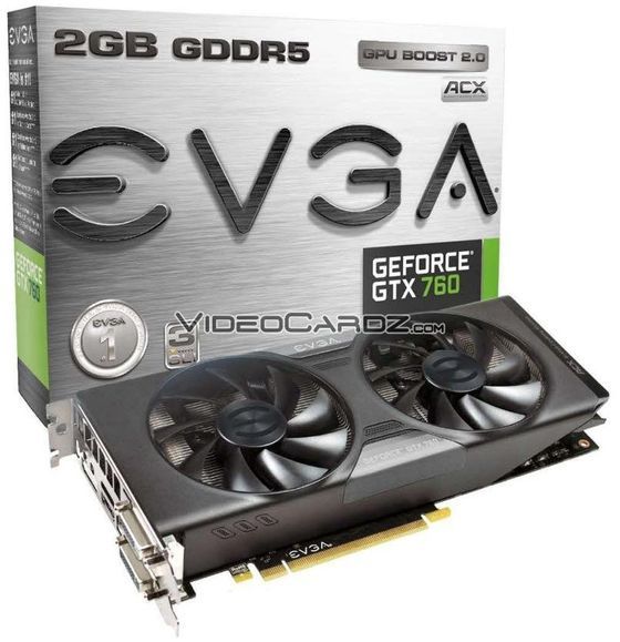 EVGA GeForce GTX 760 ACX karta graficzna zdjęcie opakowanie
