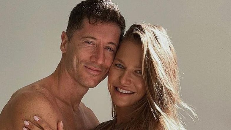 Anna Lewandowska wtula się w Roberta. Słodko?