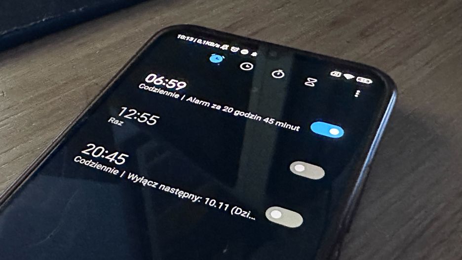 Budzik w smartfonie