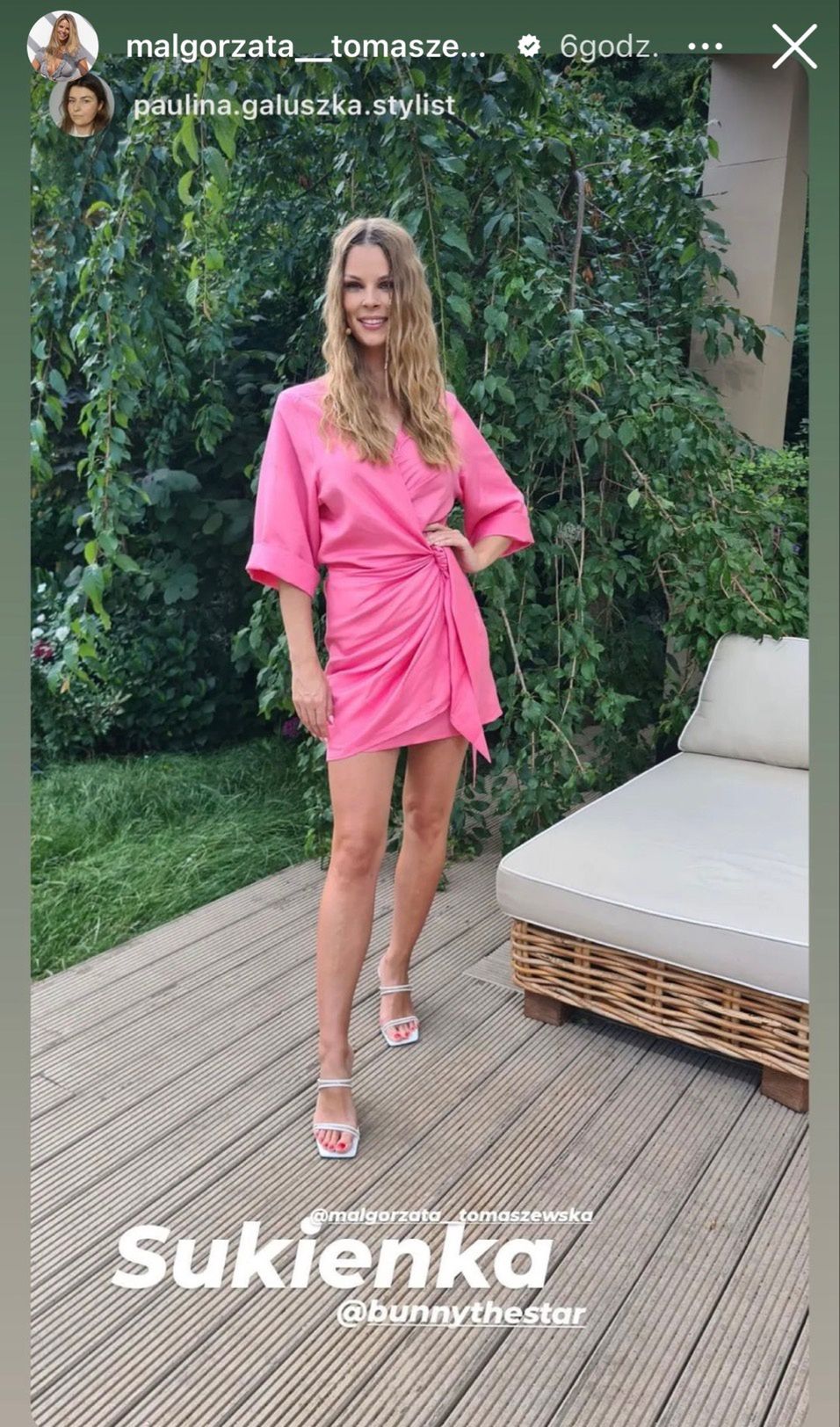Tomaszewska w różowej mini, fot. Instagram.com/malgorzata_tomaszewska