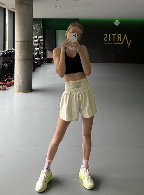 Edyta Pazura na siłowni