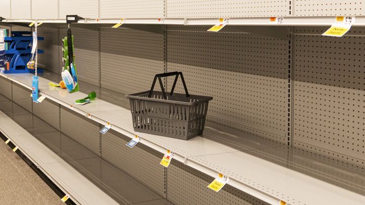 W Niemczech w niektórych sklepach pustoszeją półki. Zdj. ilustracyjne 