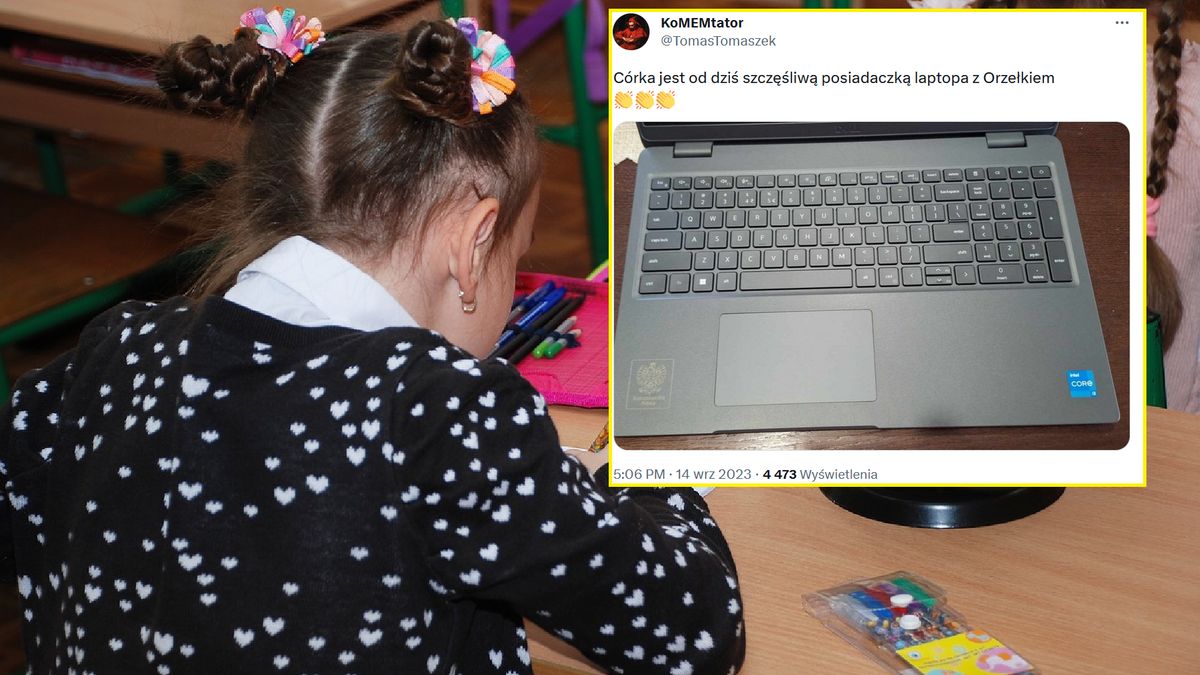 Laptopy dla uczniów.