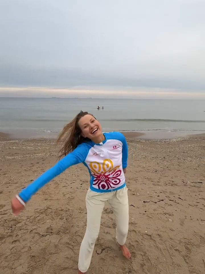 Joanna Moro wskoczyła do lodowatej wody