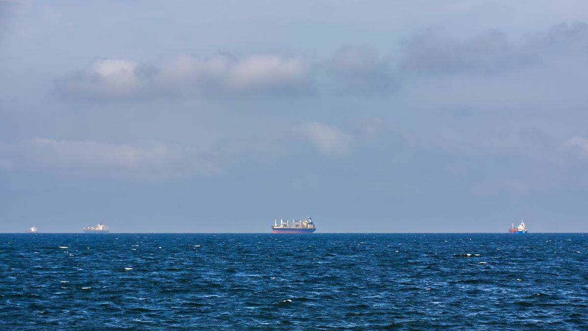 Nocny pożar statku "Sofia" na Morzu Bałtyckim