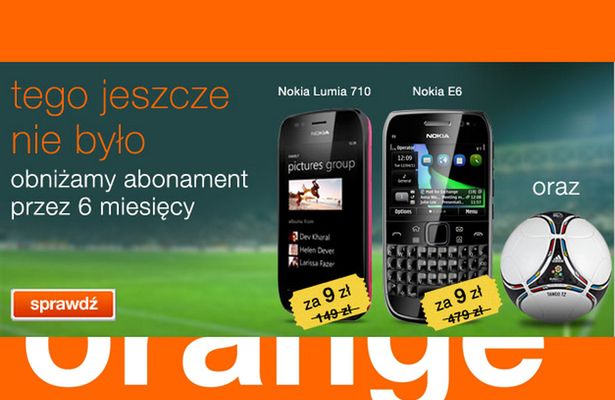 Orange: szalone ceny smartfonów oraz tablety za hasła reklamowe