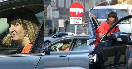Cwana Grażyna Wolszczak łamie przepisy drogowe w centrum Warszawy (ZDJĘCIA)