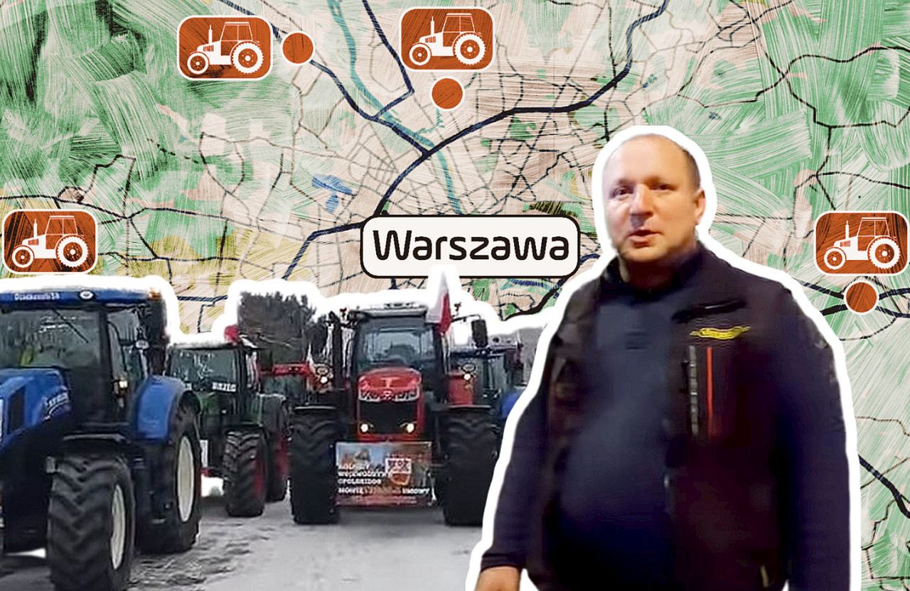 Ruszyli na Warszawę. Jeden z rolników: "Nie chcę nikogo straszyć, to nie wycieczka"