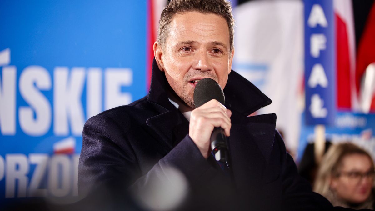 Rafa� Trzaskowski
Ko�skie, 11.04.2025. Wybory Prezydenta RP 2025 - kampania. Kandydat KO w zbli�aj�cych si� wyborach na fotel prezydenta RP, prezydent Warszawy Rafa� Trzaskowski po debacie prezydenckiej w Ko�skich, 11 bm. (ad) PAP/Adam Kumorowicz
Adam Kumorowicz
debata, debata prezydencka, kampania, kandydat, polityk, polityka, wybory prezydenckie