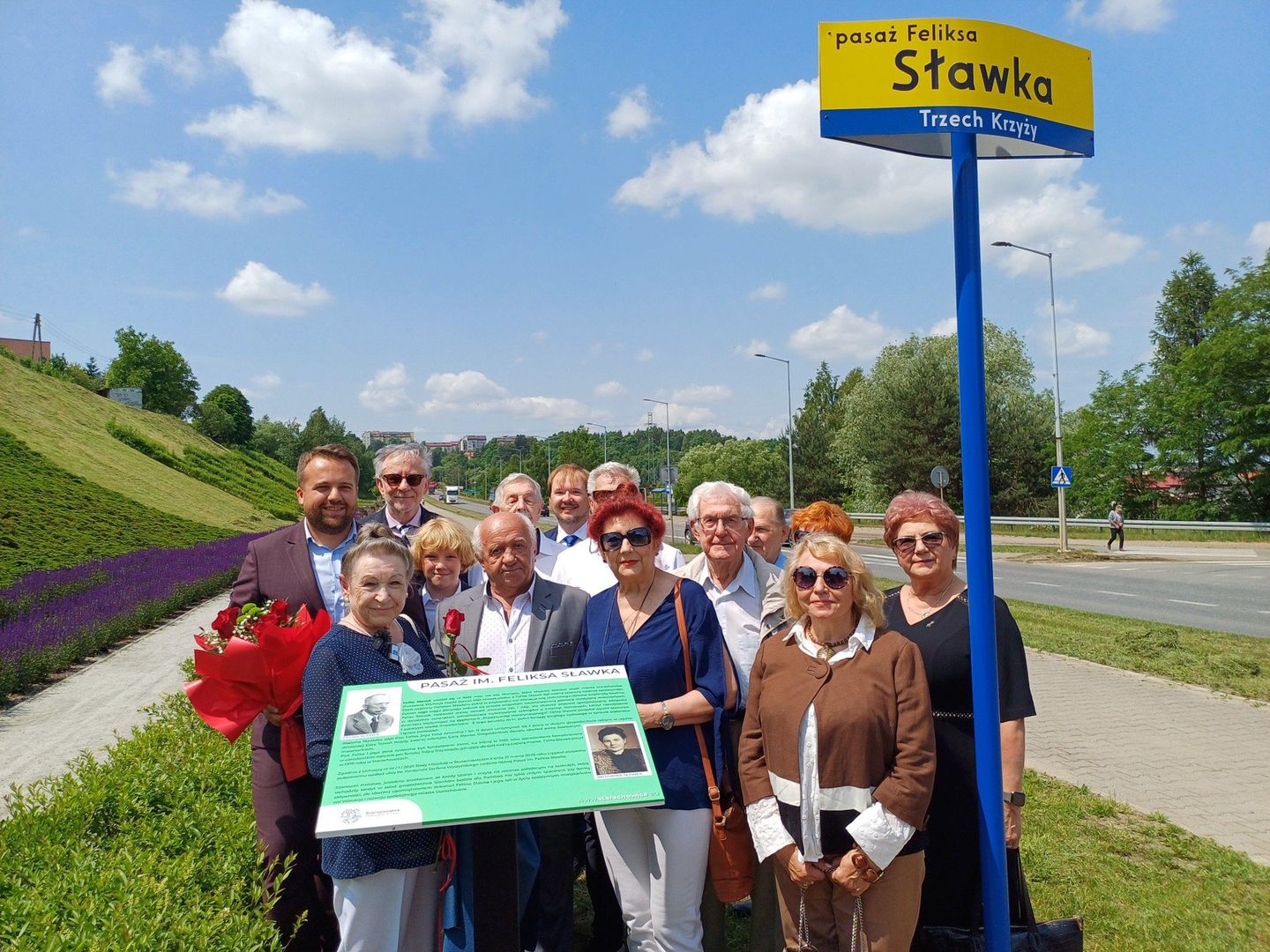 Na uroczystość przyjechała rodzina państwa Sławków.