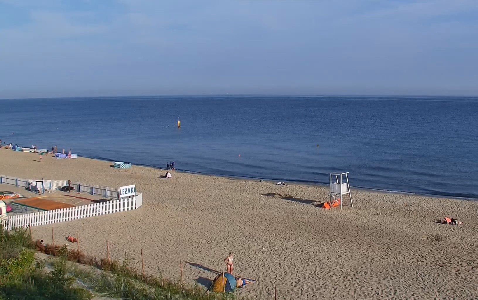 Plaża w Stegnie o godzinie 7:30 