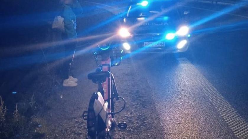 Kobieta jechała obwodnicą rowerem pod prąd