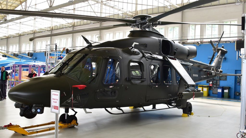 Gotowy AW149 przygotowany do lotu