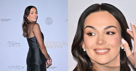 Paulina Krupińska w eleganckiej czerni śle zalotny uśmiech (ZDJĘCIA)