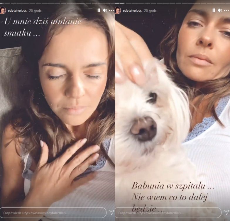 Edyta Herbuś płacze na Instagramie