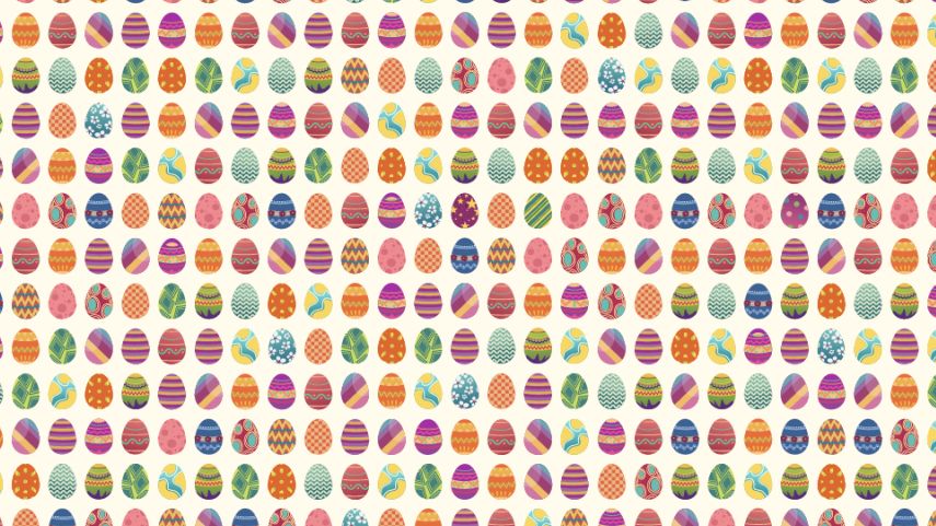 Test na spostrzegawczość. Czy znajdziesz piłeczkę ukrytą wśród pisanek?