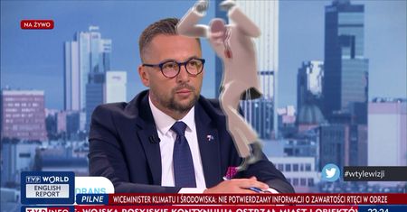 To nie fejk. Postać z gry tańczyła na ekranie TVP Info