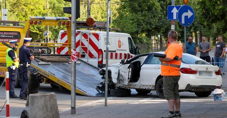 Warszawa. Wypadek na Mokotowie. Wielu rannych
