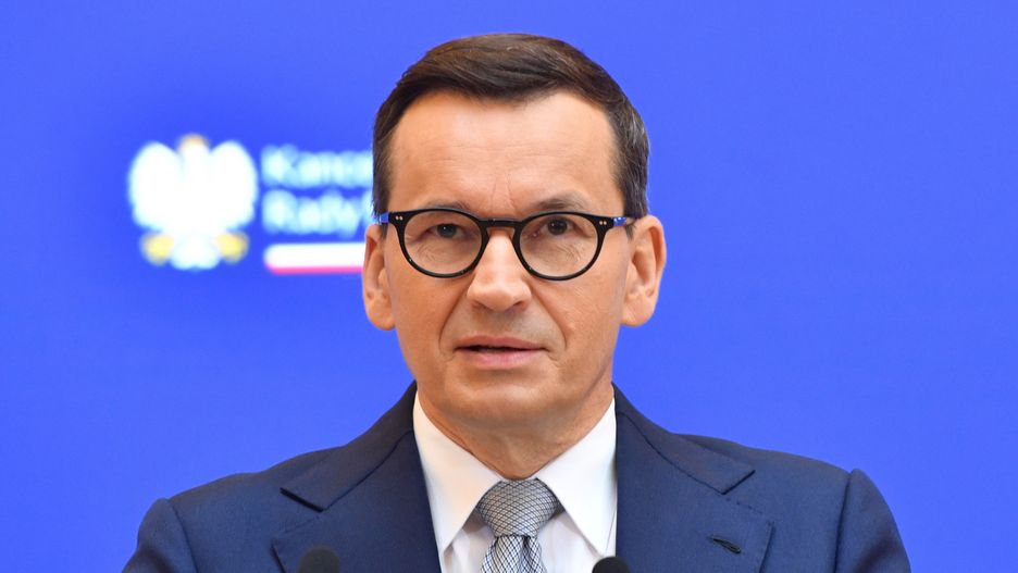 Mateusz Morawiecki
Warszawa, 14.06.2023. Premier Mateusz Morawiecki na konferencji prasowej po spotkaniu z prezydentami miast w Kancelarii Prezesa Rady Ministr�w w Warszawie, 14 bm. (ad) PAP/Radek Pietruszka
Radek Pietruszka
Kancelaria Prezesa Rady Ministr�w, konferencja, KPRM, miast, polityk, polityka, prasowa, prezydenci, spotkanie, po spotkaniu, premier, prezes Rady Ministr�w