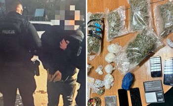 Policja zatrzymała sześć osób. Zabezpieczono broń i narkotyki