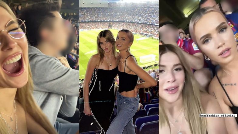 Maffashion i Roksana Węgiel kibicują Robertowi Lewandowskiemu na Camp Nou