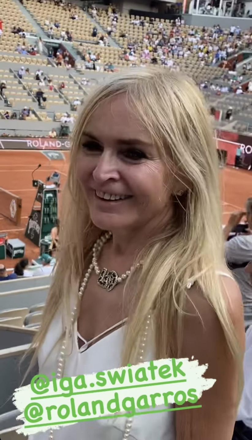 Tak Monika Olejnik kibicowała Idze Świątek
