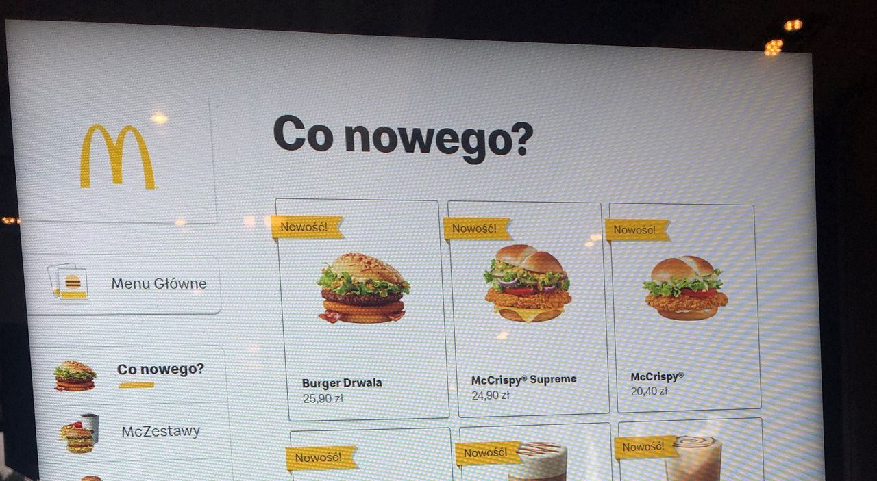 Cena Kanapki Drwala w McDonald's