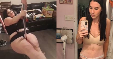 W szczytowym momencie ważyła 130 kg. Kanadyjka zeszczuplała o PRAWIE POŁOWĘ dzięki... tańczeniu na rurze