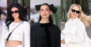 Wystrojone gwiazdy podbijają Paryski Tydzień Mody: Kylie Jenner, Dua Lipa, Pamela Anderson