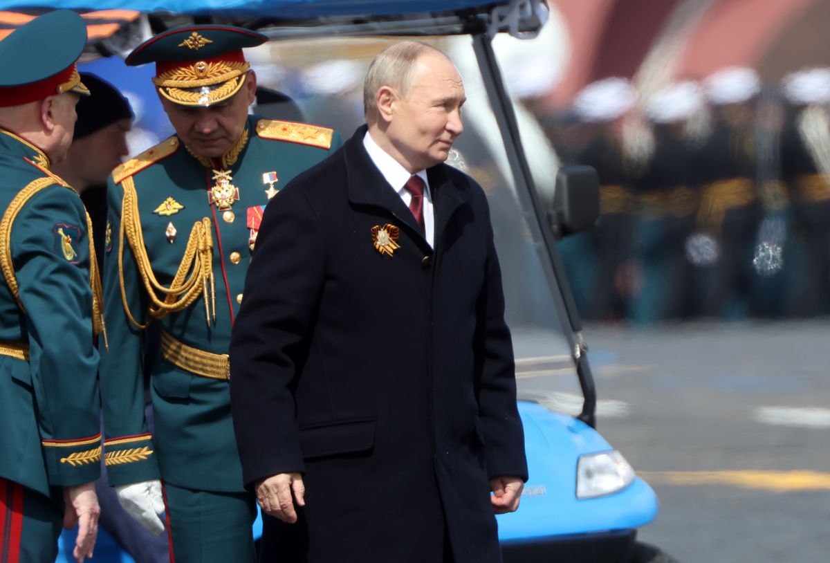 Putin na paradzie w Dzień Zwycięstwa w Moskwie