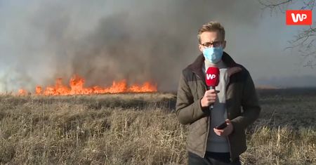 Biebrzański Park Narodowy w płomieniach. Reporter WP: "Wiatr nie ułatwia sprawy"