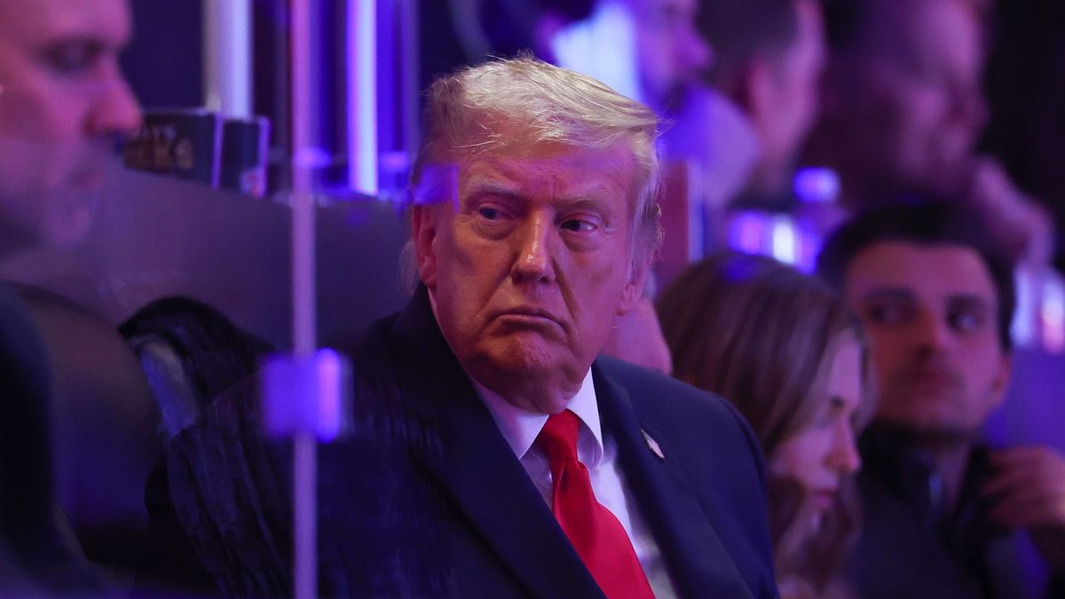 2026 NBA Finals - Game Three
NEW YORK, NEW YORK - JUNE 08: U.S. President Donald Trump  looks during the first quarter of a game the San Antonio Spurs and the New York Knicks in Game Three of the 2026 NBA Finals at Madison Square Garden on June 08, 2026 in New York City. NOTE TO USER: User expressly acknowledges and agrees that, by downloading and or using this photograph, User is consenting to the terms and conditions of the Getty Images License Agreement. (Photo by Al Bello/Getty Images)
Al Bello
bestof, basketball, topix