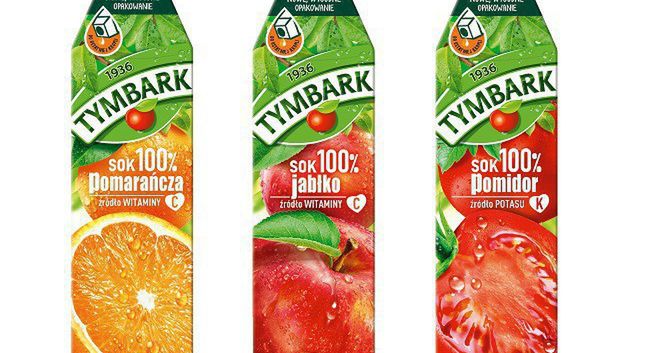 Soki Tymbark w nowych opakowaniach