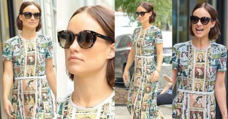 Wystylizowana Olivia Wilde w Nowym Jorku