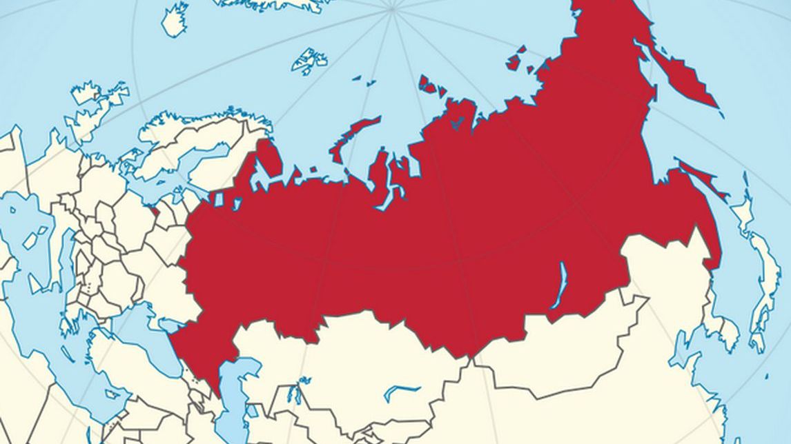 Na mapie zaznaczono Rosję, w której otyłość stała się chorobą cywilizacyjną.