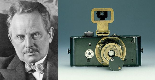 Oskar Barnack i Ur-Leica.