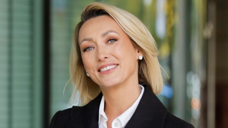 Anna Kalczyńska pod studiem DDTVN 