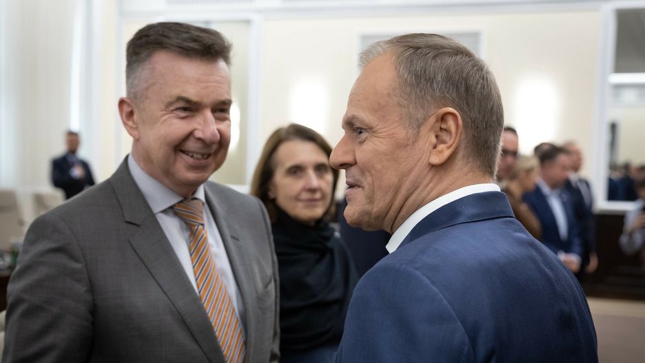 Dariusz Wieczorek i Donald Tusk 