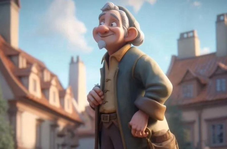 Poland as a Disney character