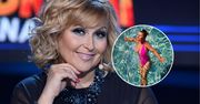 Katarzyna Skrzynecka w różowym kostiumie. Ekspert mody grzmi: "BEZGUŚCIE!"