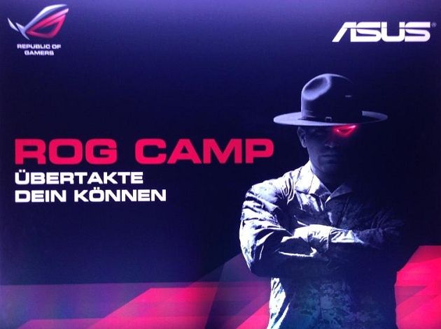 ASUS ROG Camp impreze podkręcanie logo grafika